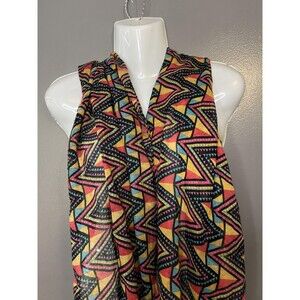 Chatties Scarf Womens One Size Multicolor Infinity Loop Aztec Sheer Geometric